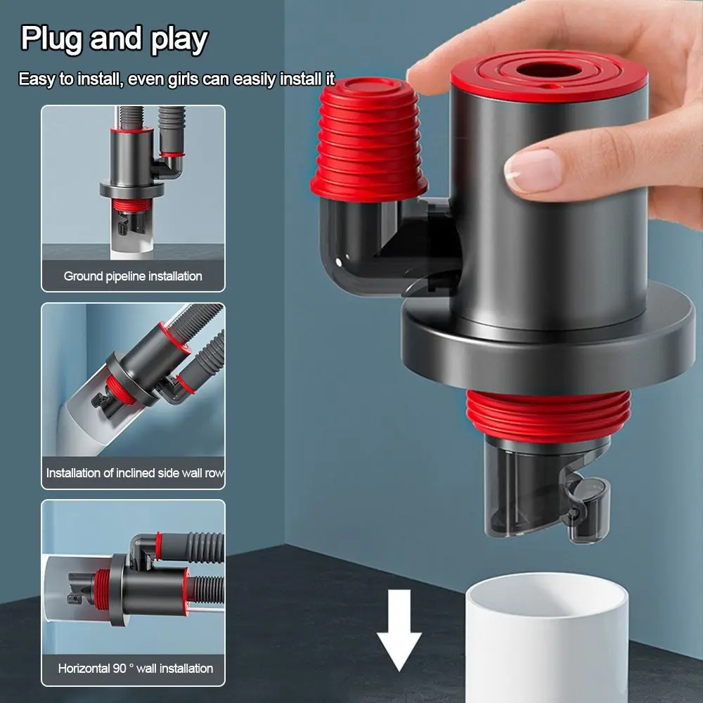Anti Odor Sink Drain Pipe Adapter Sealing Ring Multifunctional Dishwasher Water Pipe Connector Drainage Water Pipe Joint