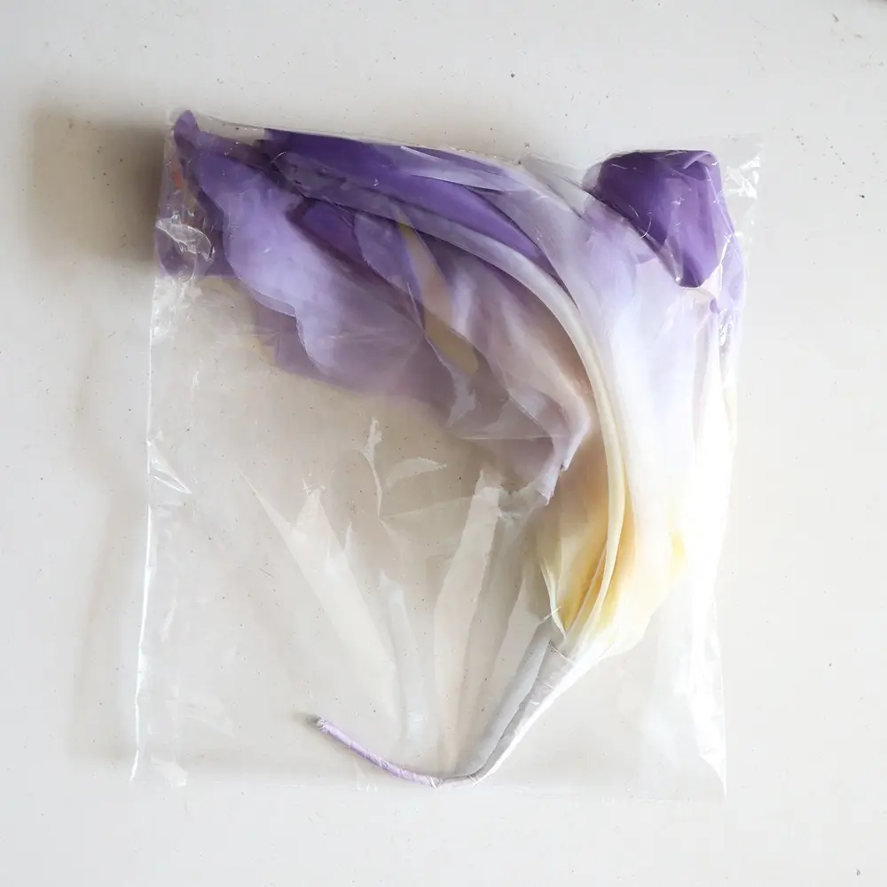 60cm Artificial Iris Large Flower Head Giant Gauze Simulated Iris Fluffy Petals Wedding Landscaping Fake Flowers