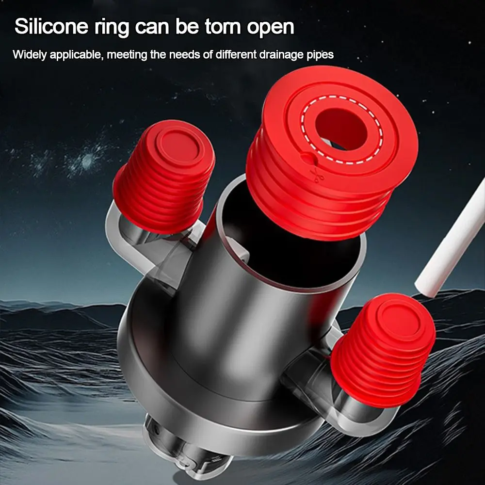 Anti Odor Sink Drain Pipe Adapter Sealing Ring Multifunctional Dishwasher Water Pipe Connector Drainage Water Pipe Joint