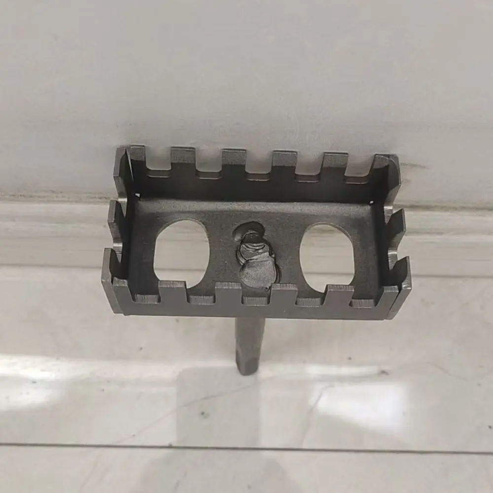 Portable Square Hole Punch Multi-function Rectangle Slot Tool Square Hole Punch Drill Square Hole Socket Sloter