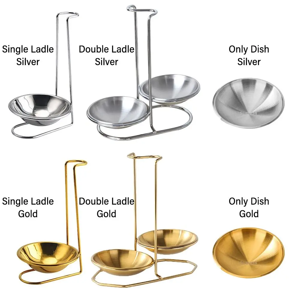 304 Stainless Steel Spoon Utensil Rack Vertical Single/Double Ladle Tableware Storage Shelf Kitchen Accessories