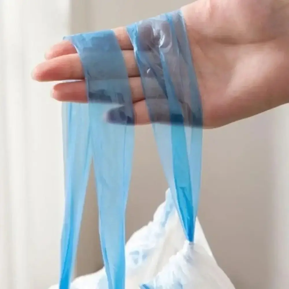 2Roll 45x50cm Drawstring Trash Bag Large Capacity Thickened Plastic Trash Bags Portable Affordable Large Cat Litter Bags
