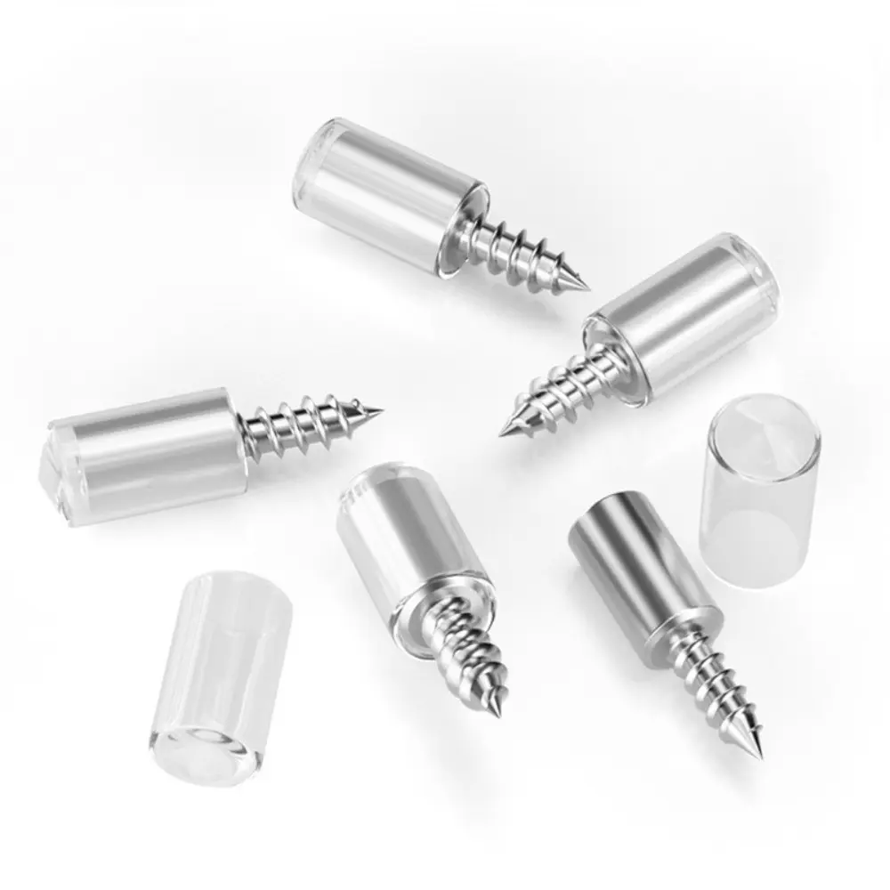 20pcs Nonslip Cross Self-tapping Screw Rubber Sleeve Cabinet Hardware Laminate Support Screw DIY Laminate Support