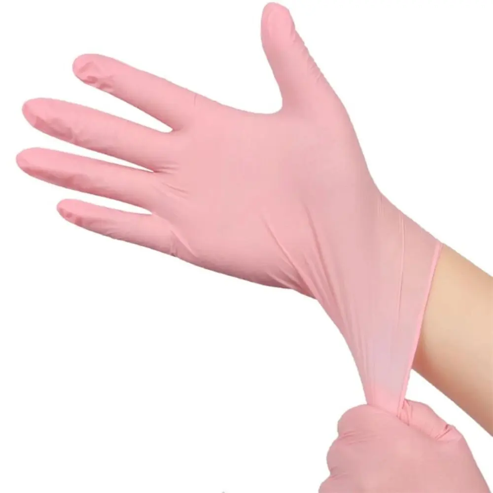 50/100PCS Ultra-soft Disposable Latex Gloves with Touch Screen Waterproof Kitchen Gloves Household Cleaning Gloves