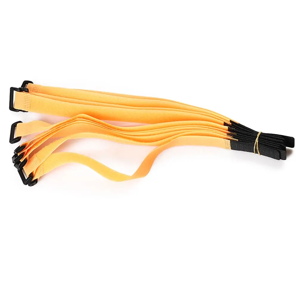10Pcs 30*2cm Multicolor Nylon Straps Adhesive Fastener Tape self-locking RC Battery Antiskid Cable Tie Down Straps Accessories