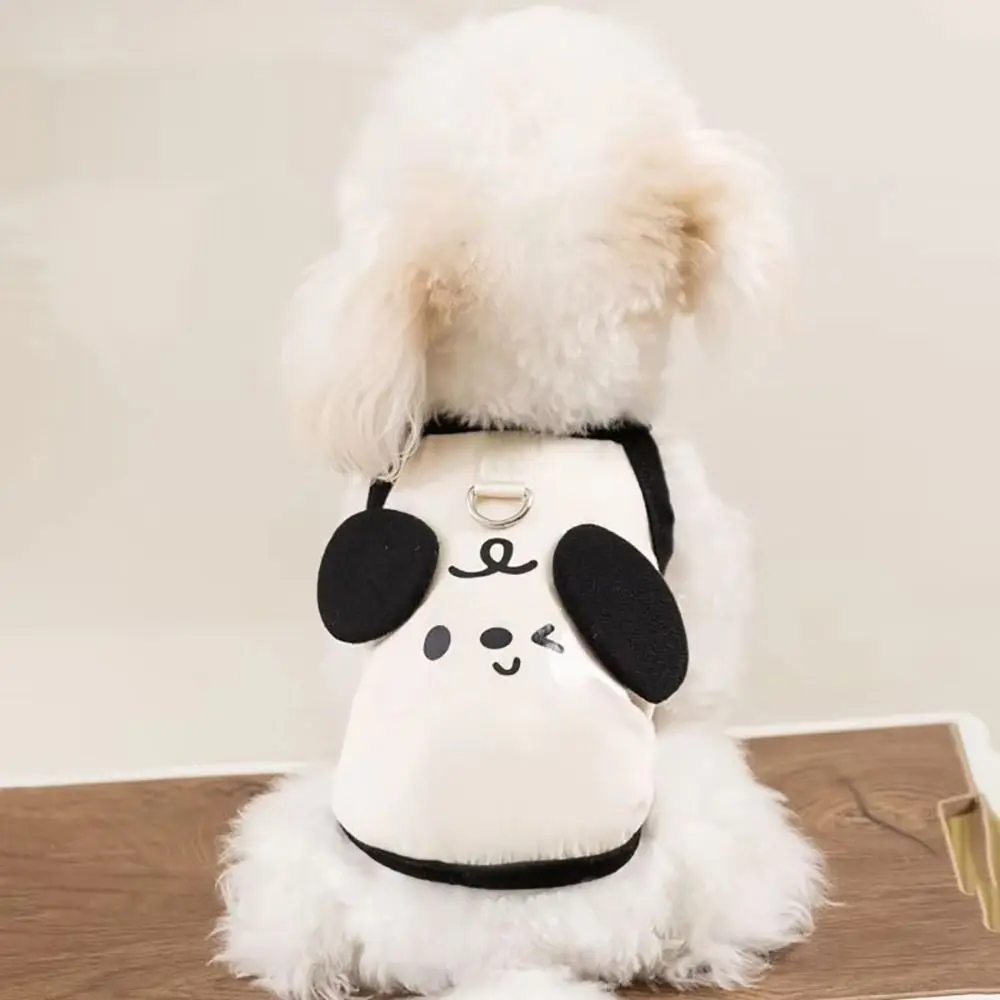 Cute Polyester Pet Puppy Sling S~XL Comfortable Bichon Casual Clothes Breathable Dog Clothes Spring/Summer