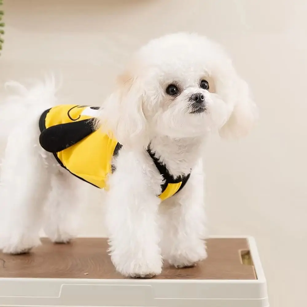 Cute Polyester Pet Puppy Sling S~XL Comfortable Bichon Casual Clothes Breathable Dog Clothes Spring/Summer