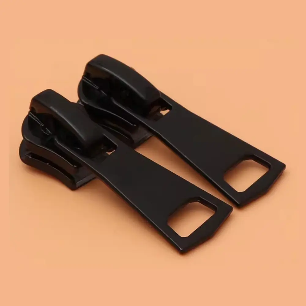 10PCS 3 5 8 Zipper Puller Head Resin Black Zipper Slider Handmade Sewing Accessories Clothing Bag Zips for Replacement Parts