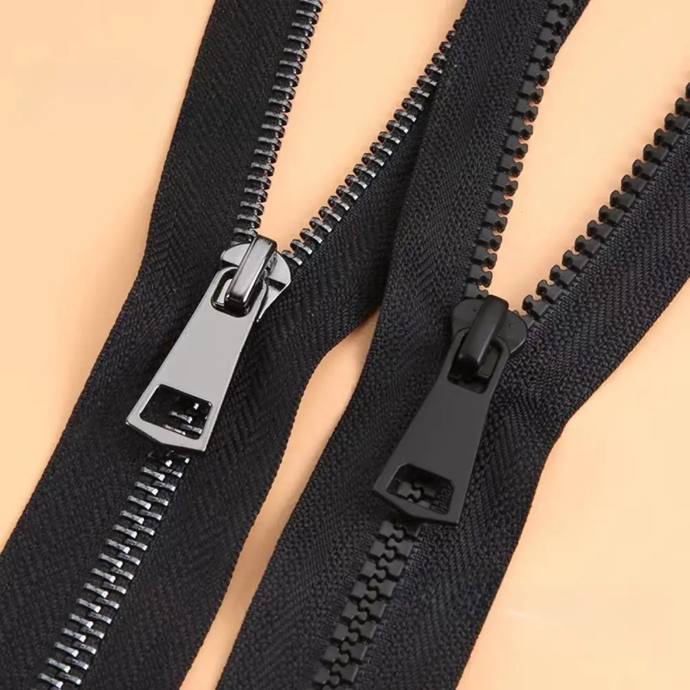 10PCS 3 5 8 Zipper Puller Head Resin Black Zipper Slider Handmade Sewing Accessories Clothing Bag Zips for Replacement Parts