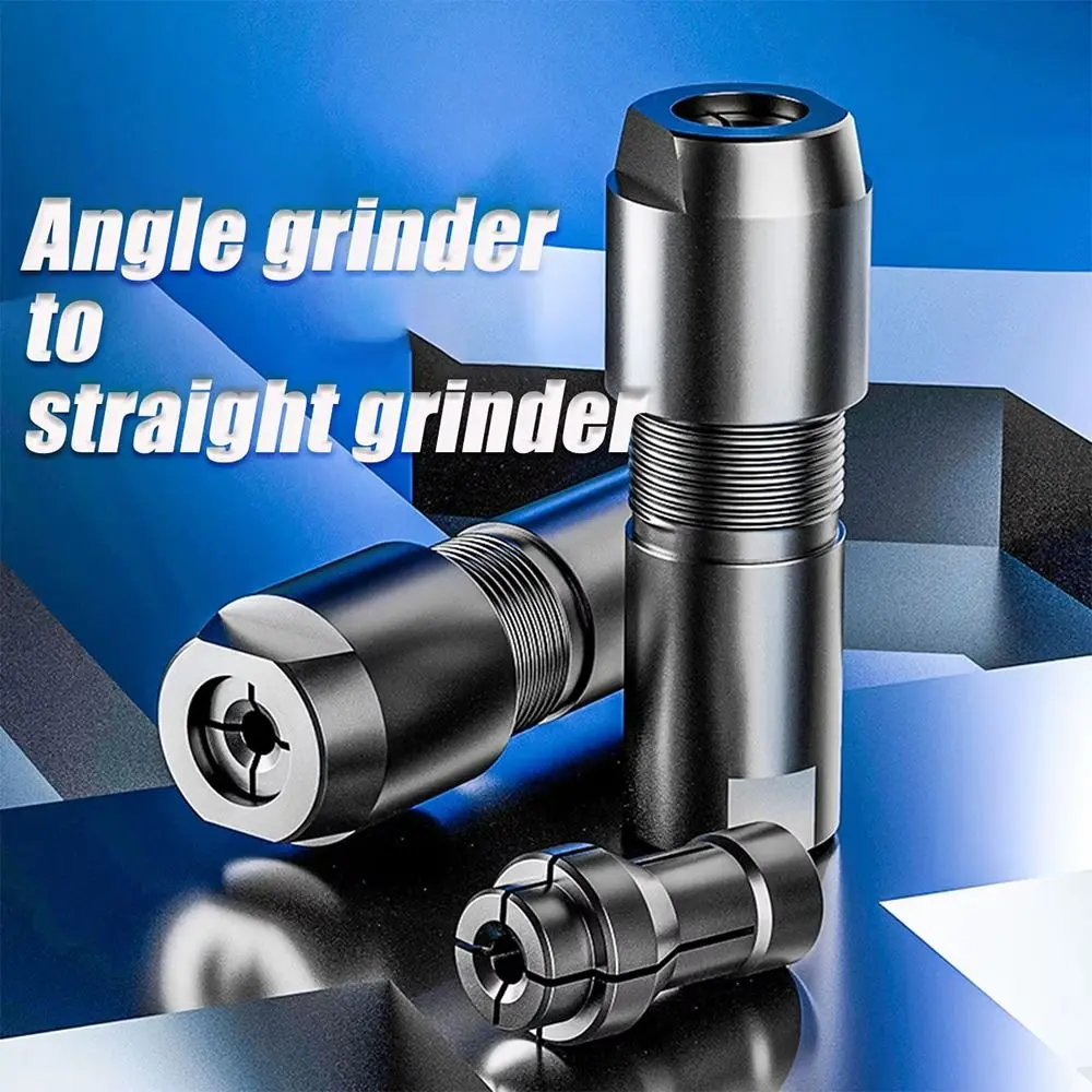 1Pcs Modified Angles Grinders Attachment To Straight Grinder Metal Thread Converters M10 Thread Universal 6/3mm Adapter Chuck