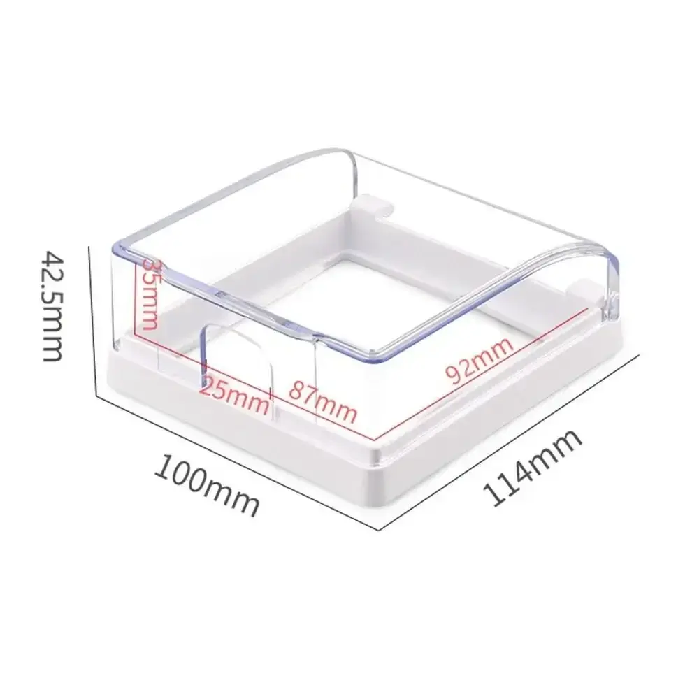 Waterproof 86 Type Switch Protective Cover Power Outlet Kids Safety Electric Plug Cover Splash-Proof Box Socket Protector Home