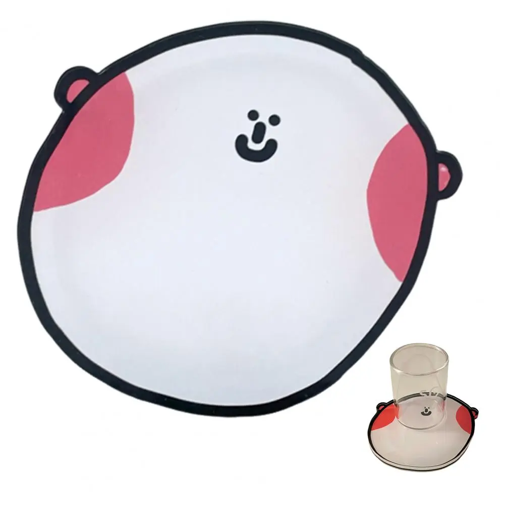 Cartoon Design Drink Coasters Cartoon Acrylic Coasters Set for Coffee Drinks Heat-resistant Cup Mats for Home for Anti-slip
