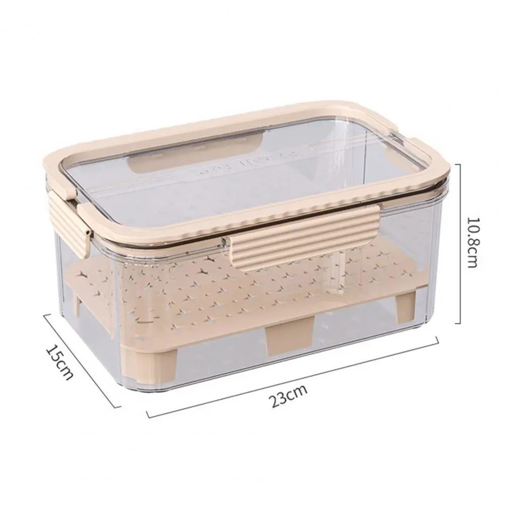 Serving Tray Food Storage Box Kitchen Portable Food Organizer Dispenser Box Fresh-keeping Snack Fruits Food Box