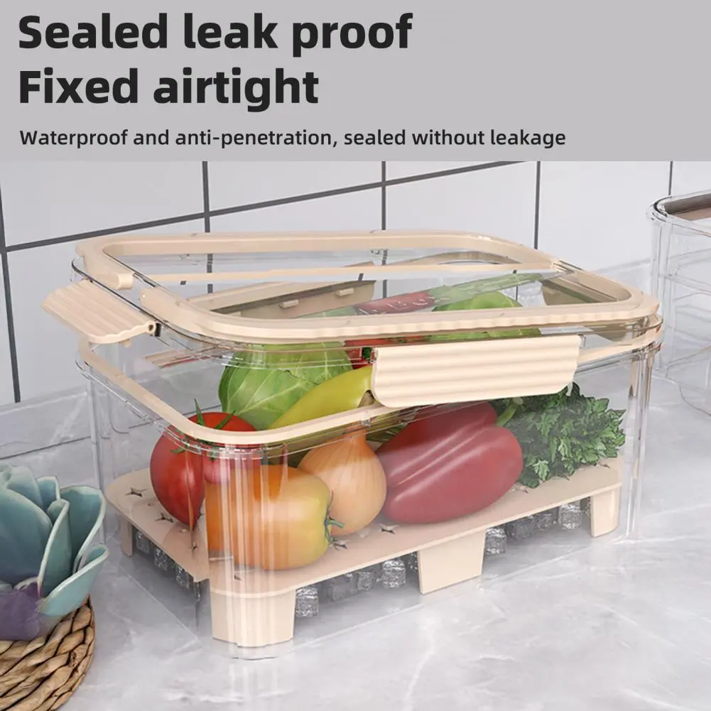 Serving Tray Food Storage Box Kitchen Portable Food Organizer Dispenser Box Fresh-keeping Snack Fruits Food Box
