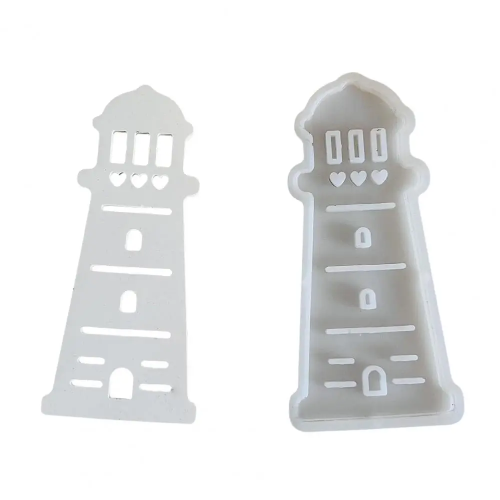 Diy Silicone Mold Summer Beach Theme Lighthouse Silicone Mold Set for Diy Candle Making Resin Art for Handmade for Crafts