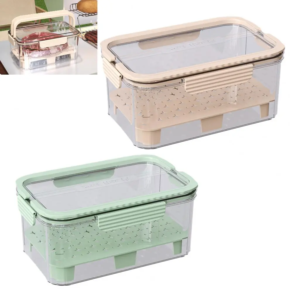 Serving Tray Food Storage Box Kitchen Portable Food Organizer Dispenser Box Fresh-keeping Snack Fruits Food Box