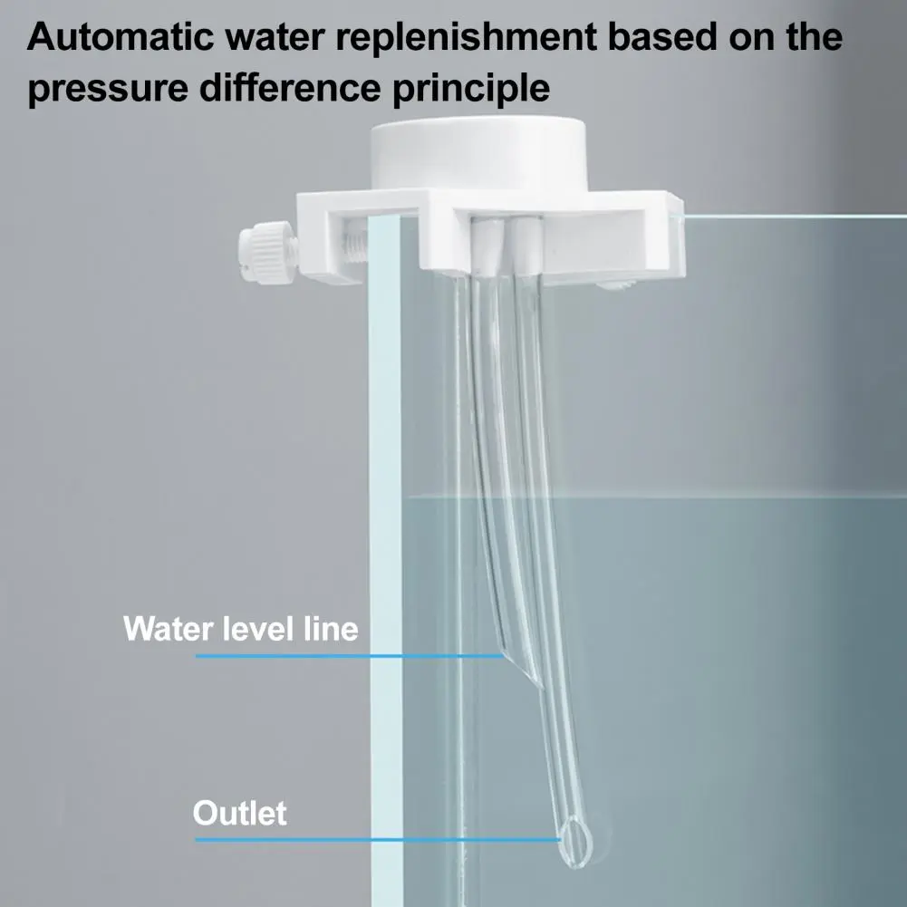 Aquarium Water Level Regulator Automatic Aquarium Water Replenishing Device with Adjustable Top Water Level for Mini Fish Tanks