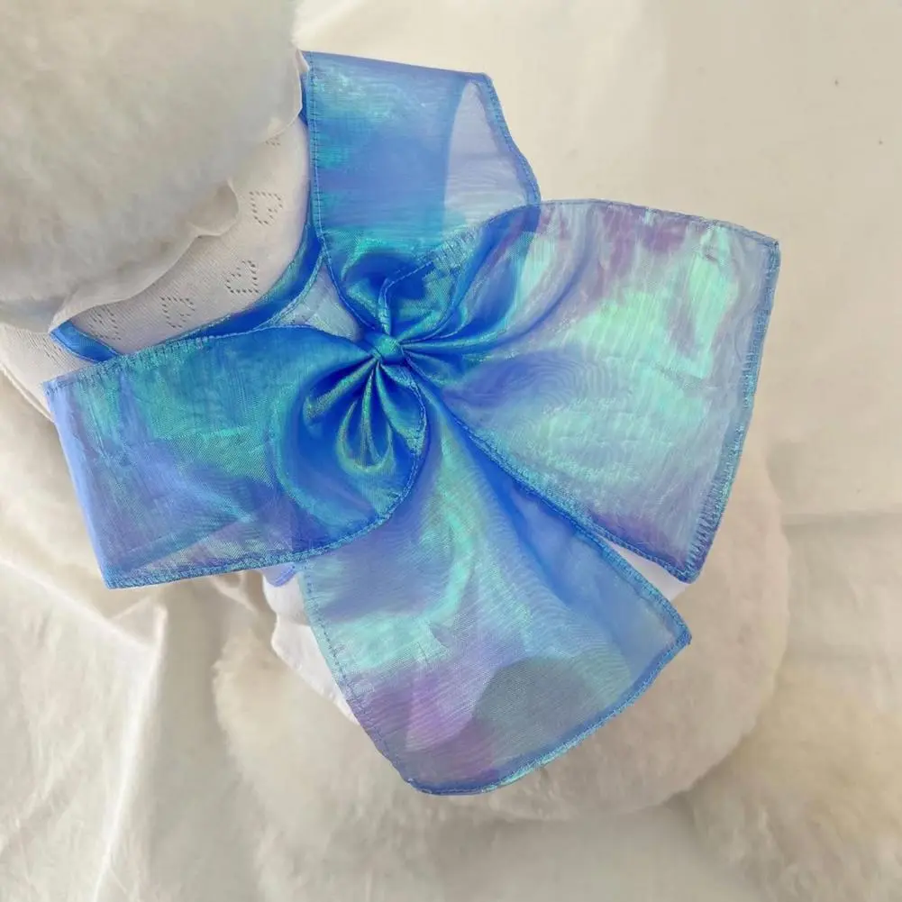 Neck Button Pet Dress Summer Dog Princess Dress with Bow for Small Medium Dogs Cats Pet Outfit Bow Dresses Pet Clothing Dog Cat