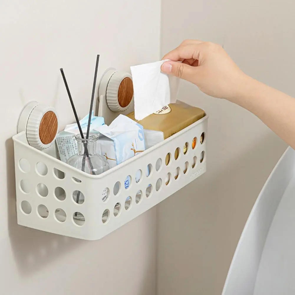 Shower Rack Capacity Suction Cup Bathroom Shower Caddy Strong Load-bearing Organizer with Simple Installation Waterproof Storage