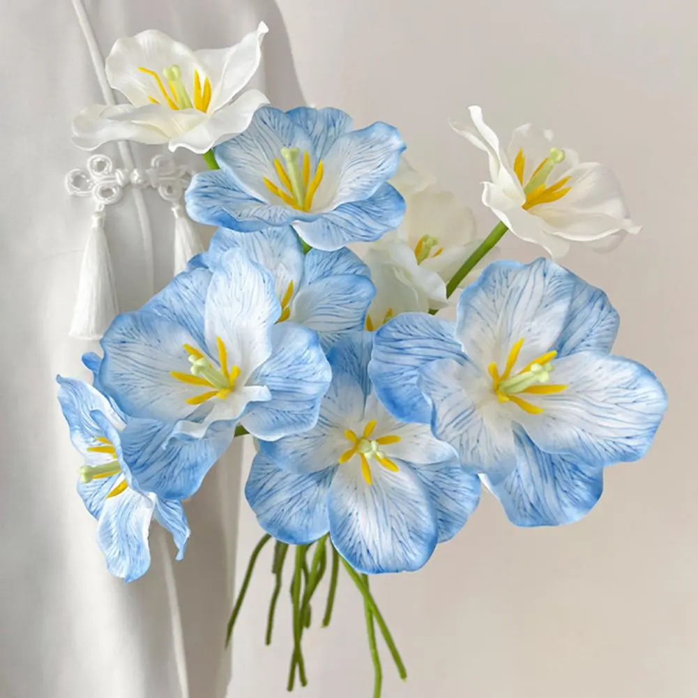 Tulip Time Festival Decorations Artificial Tulip Flowers Bouquet for Home Decor Wedding Centerpieces Faux Tulip Arrangement