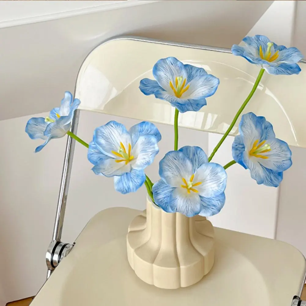 Tulip Time Festival Decorations Artificial Tulip Flowers Bouquet for Home Decor Wedding Centerpieces Faux Tulip Arrangement