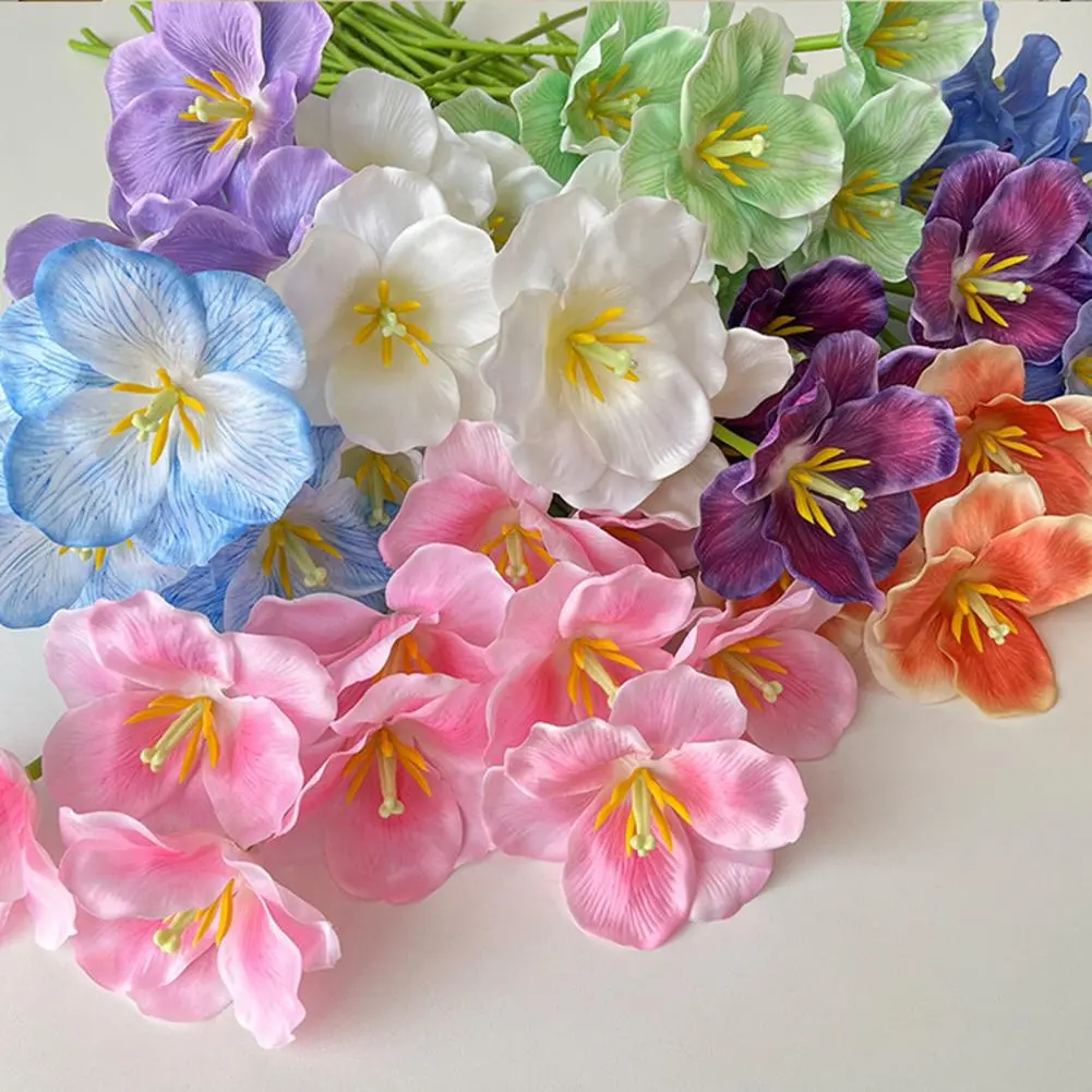 Tulip Time Festival Decorations Artificial Tulip Flowers Bouquet for Home Decor Wedding Centerpieces Faux Tulip Arrangement