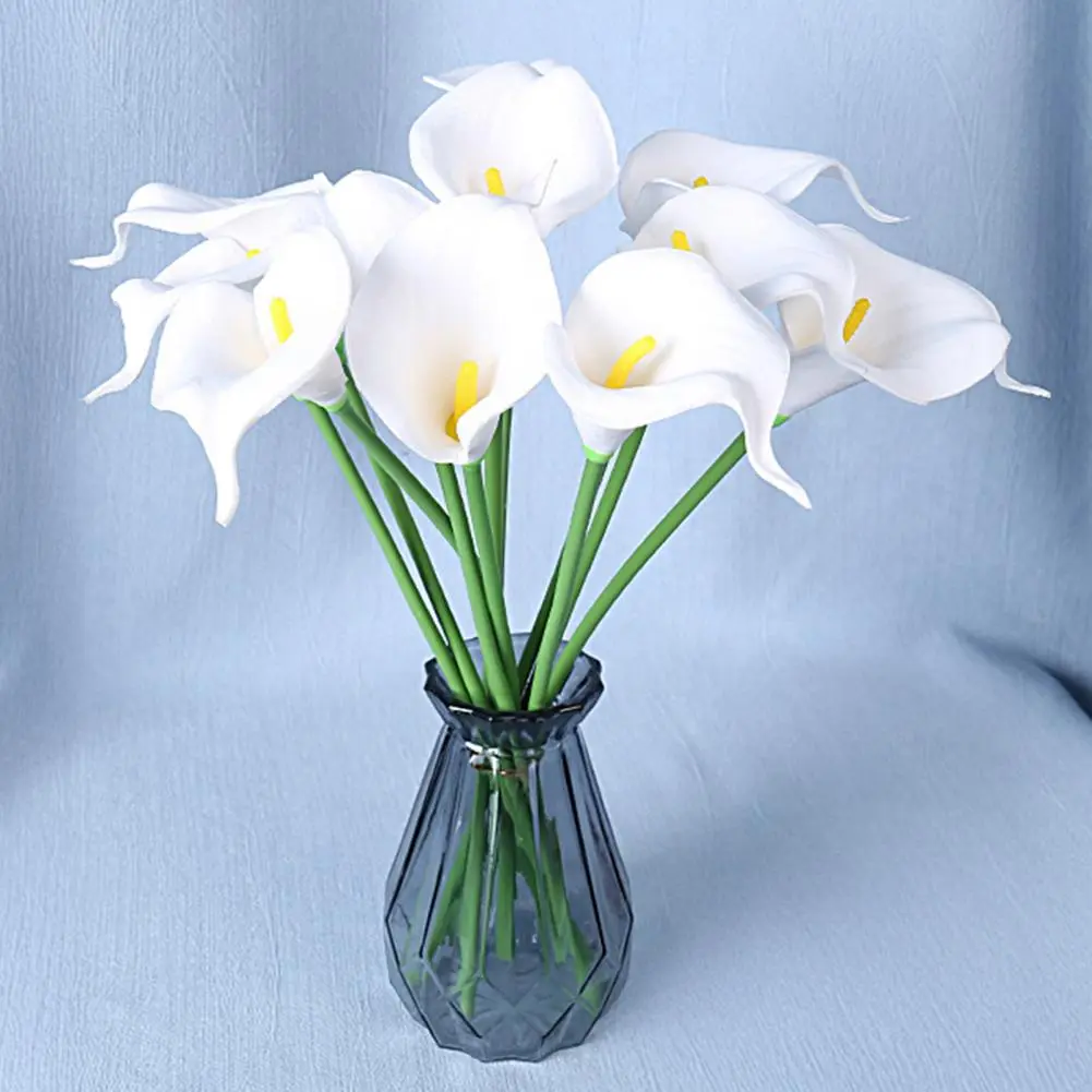 Calla Lily Realistic Artificial Calla Lily Flowers for Home Decor Wedding Arrangements Set of 10 Reusable Faux Calla for Vases