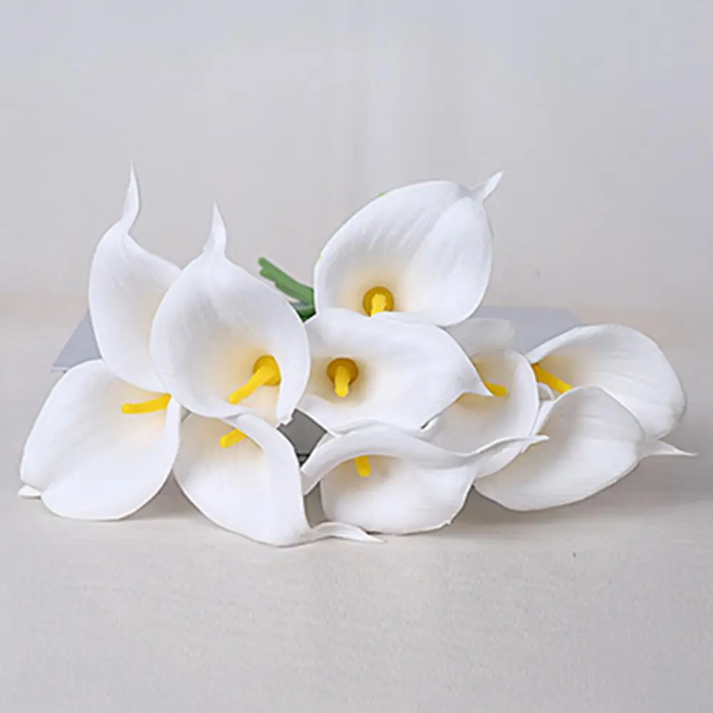 Calla Lily Realistic Artificial Calla Lily Flowers for Home Decor Wedding Arrangements Set of 10 Reusable Faux Calla for Vases