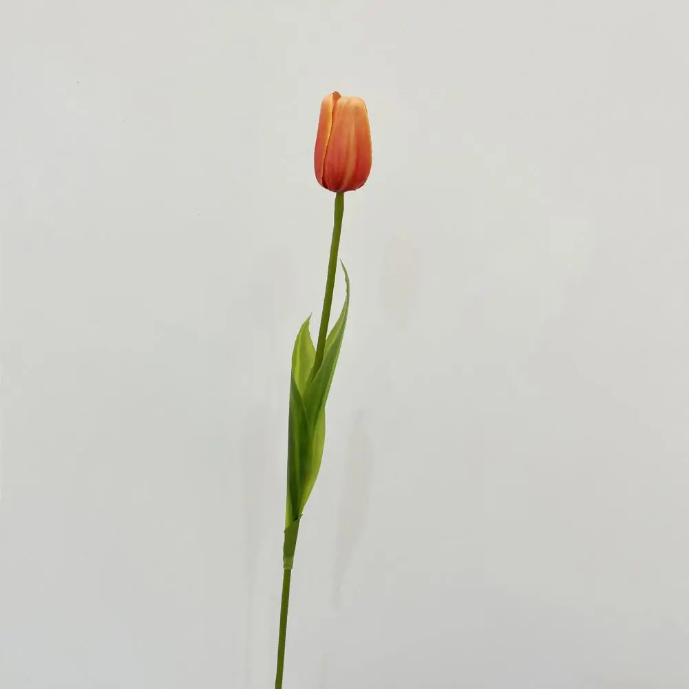 Fake Tulip Vibrant Simulated Tulips with Multi-layered Petals for Home Garden Decor Realistic Bright Colors Iron Wire Plastic