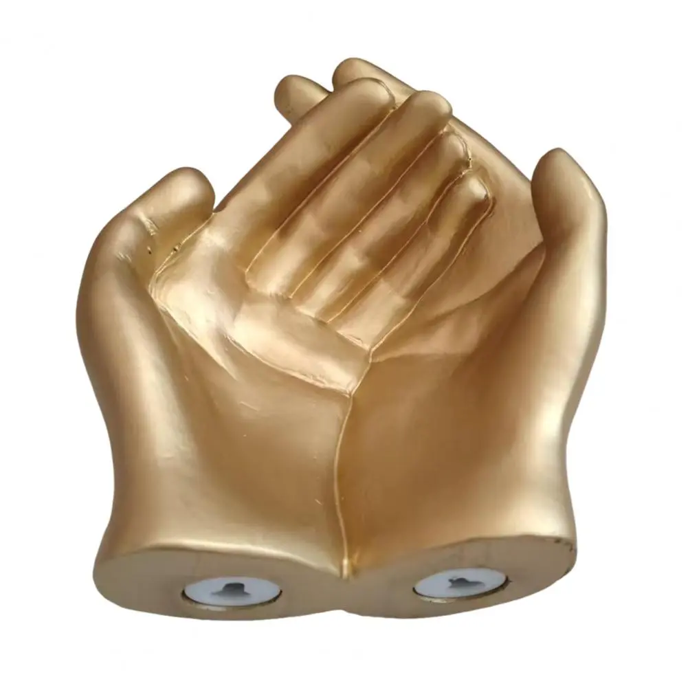 Palm-themed Home Decor Golden Palm Sculpture Jewelry Plate for Home Decor Store Display Hand Statue Storage Tray Exquisite Hand