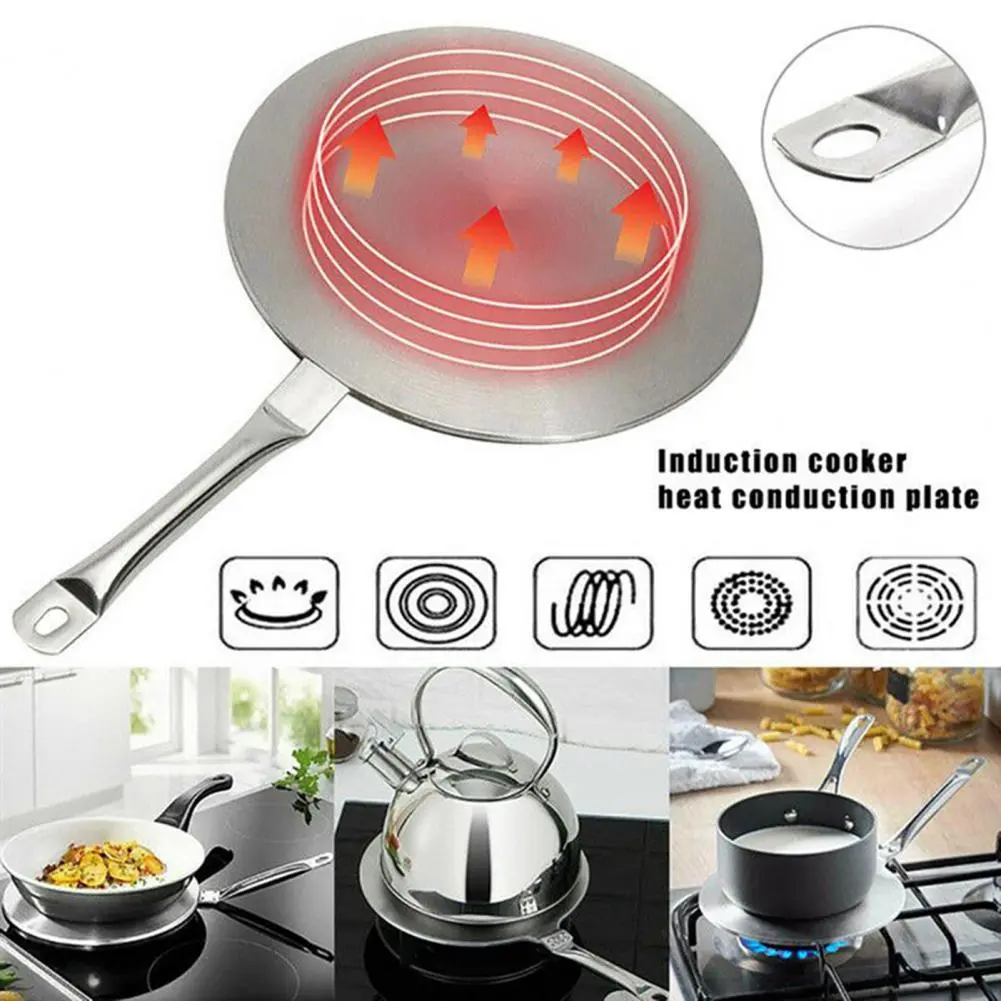 Heat Conduction Plate Round Cooking Heat Conduction Plate Non-slip Design Kitchen Ware Insulation Board for Making Soup
