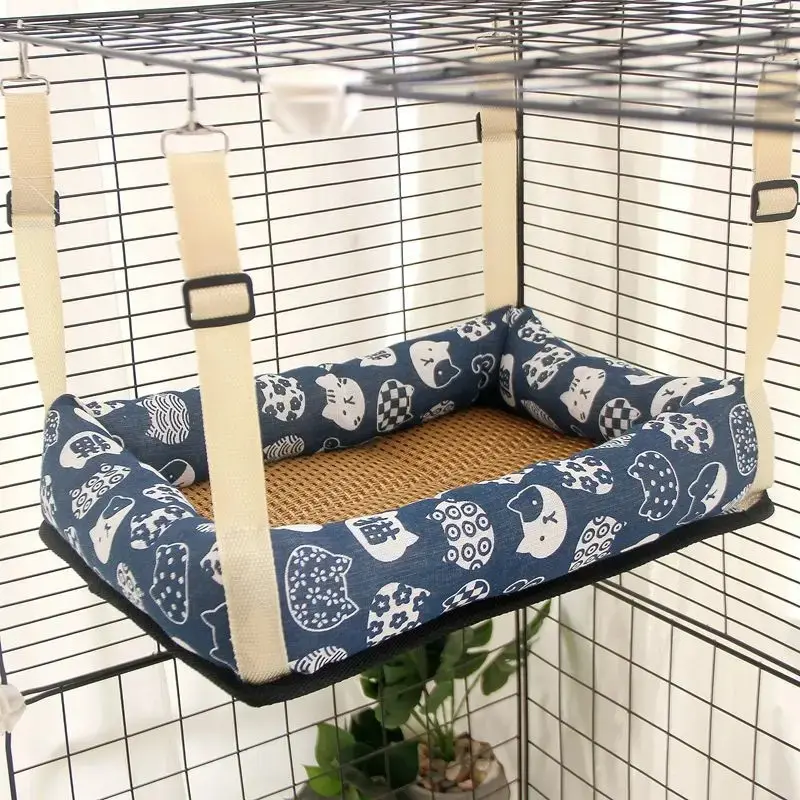 Pet Bed Warm Cushions Hammock All for Cats Plush Winter House Accessory Products Goods Houses Kitten Beds Accessories Habitats