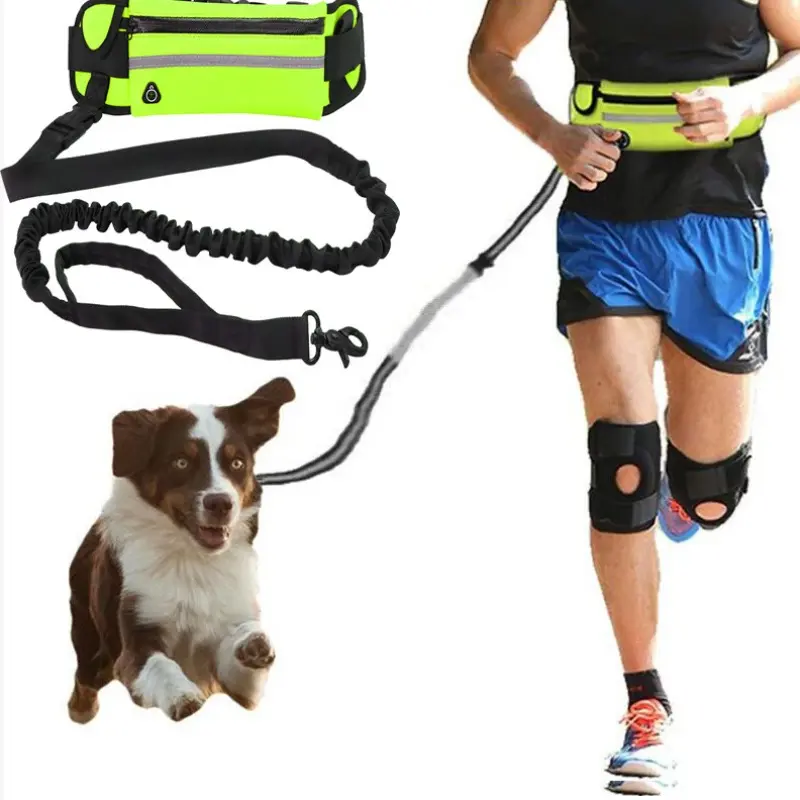 Sports Waist Bag Dog Walking Leash Outdoor Dog Walking Reflective Telescopic Leash Dog Explosion-proof Running Leash