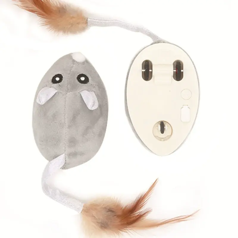 Smart Running Mouse Cat Toy Simulation Mice Kitten Self-Playing Plush Toys Interactive Random Moving Electric Cat Teaser Toys