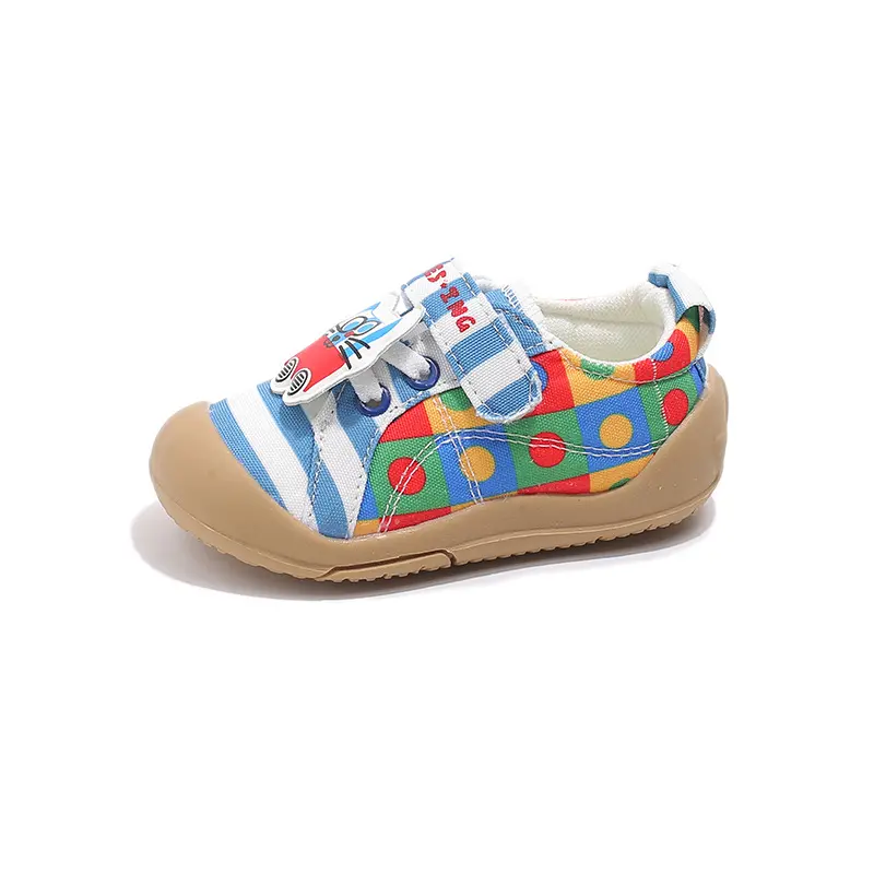 Cartoon 3D Cat Girl 2025 Spring and Autumn New Style Children's Soft Bottom Non tiring Foot Boys' Baby Canvas Shoes