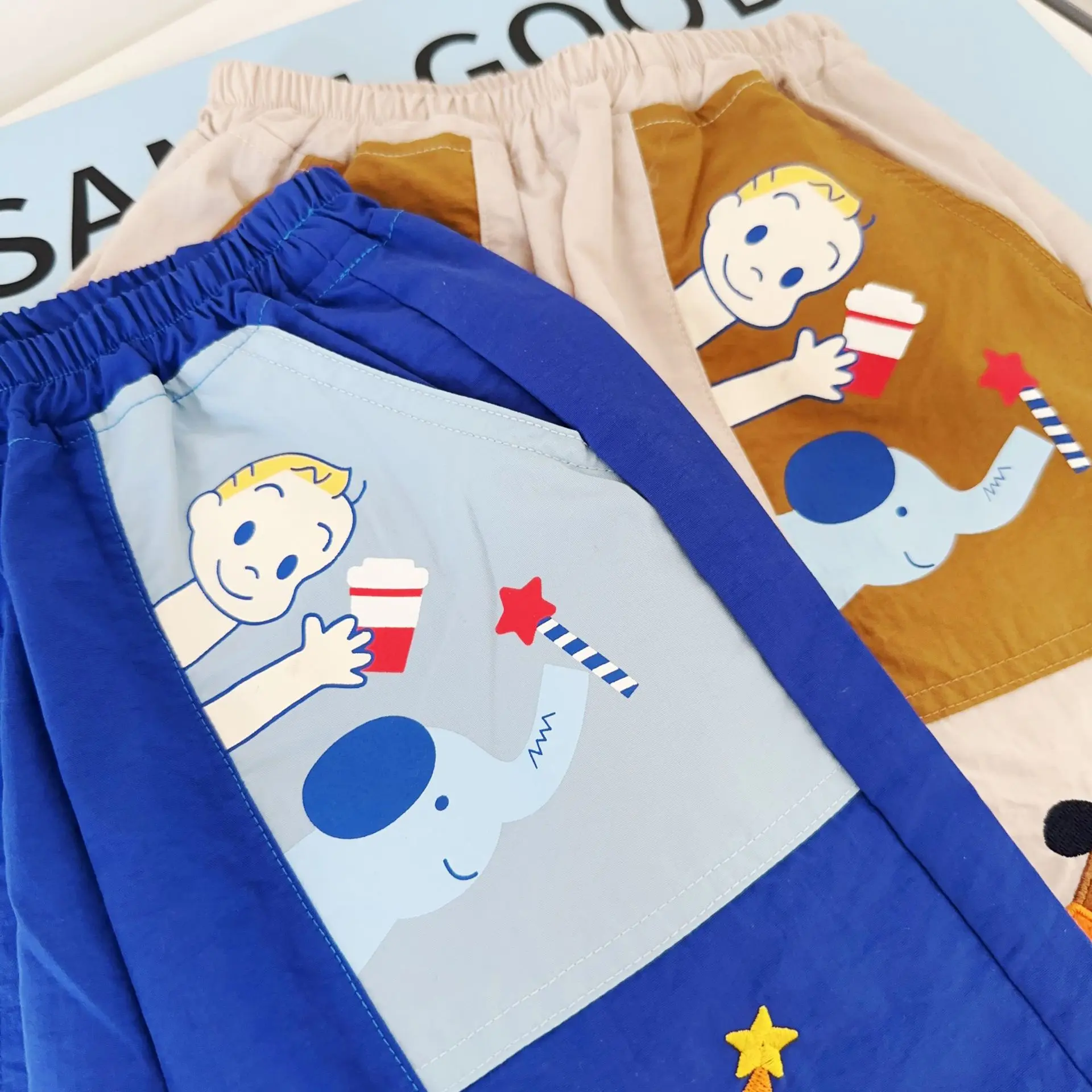 Summer Children's Clothing 2025 Cartoon Cotton Loose Beautiful Cute Fully Printed Sporty And Comfortable Workwear Japanese Pants