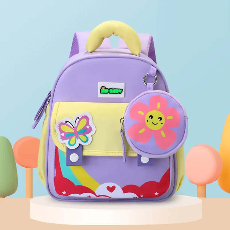 2025 Cute Cartoon Leisure Preschool Book Bag for Boys and Girls New Fashionable 2-3-4 Year Old Preschool Education Backpack