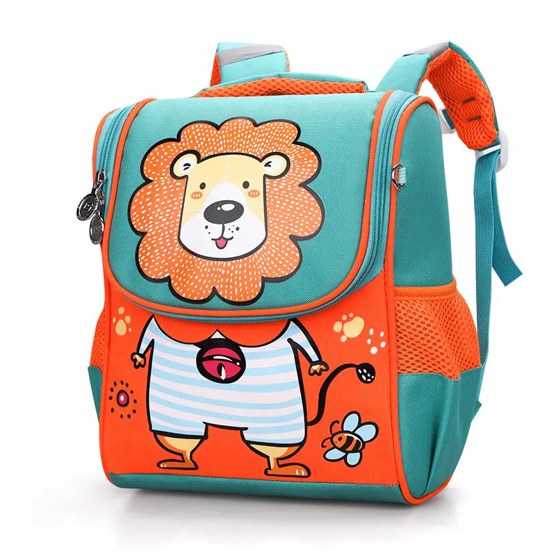 Cartoon Breathable Anti-theft Comfortable And Load Reducing Backpack For Children Aged 3-6 Korean Version Space Bag Cute Bag
