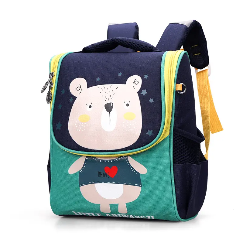 Cartoon Breathable Anti-theft Comfortable And Load Reducing Backpack For Children Aged 3-6 Korean Version Space Bag Cute Bag