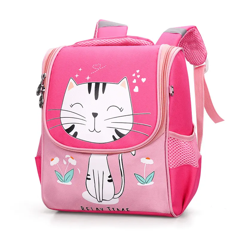 Cartoon Breathable Anti-theft Comfortable And Load Reducing Backpack For Children Aged 3-6 Korean Version Space Bag Cute Bag