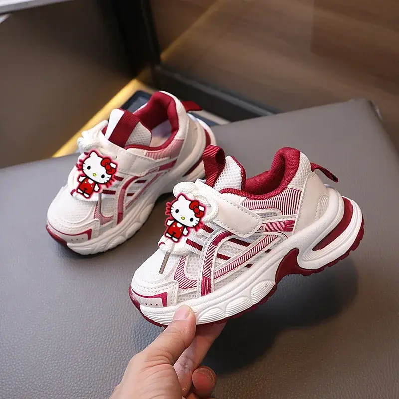 Sanrio hello kitty children Casual Shoes Summer New Mesh Breathable Girls Sneakers Fashion Boys sports Running Shoes