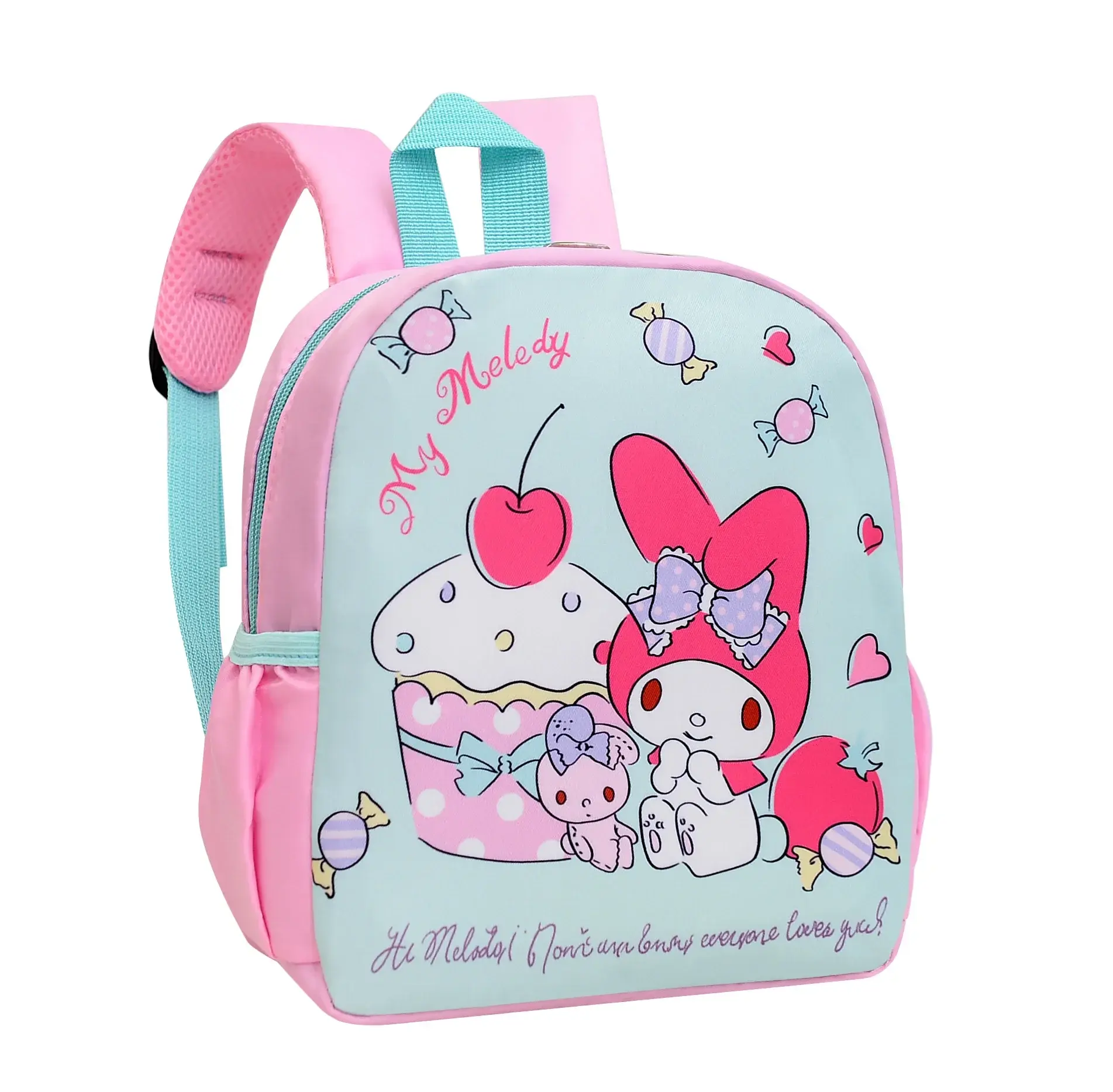 Sanrio hello kitty New Kindergarten Schoolbag Cute Girl Cute Cartoon Children Backpack Baby Handbag Student Shoulder Bag