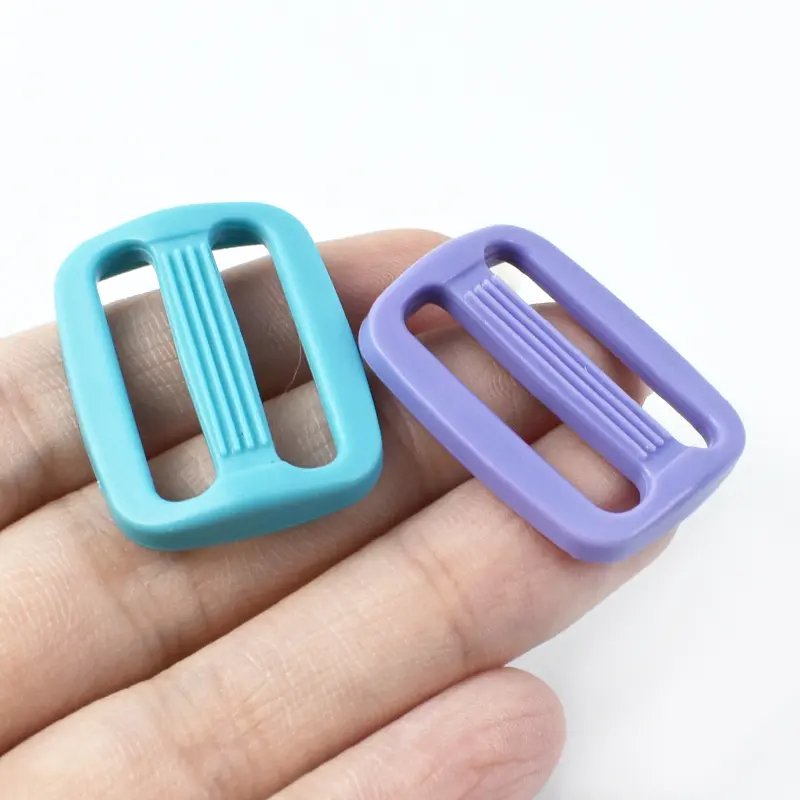 15-25mm 20/50Pcs Plastic Buckles for Backpacks Strap Tri-Glide Slider Clasp Shoes Adjustable Buckle Loop DIY Sewing Accessories