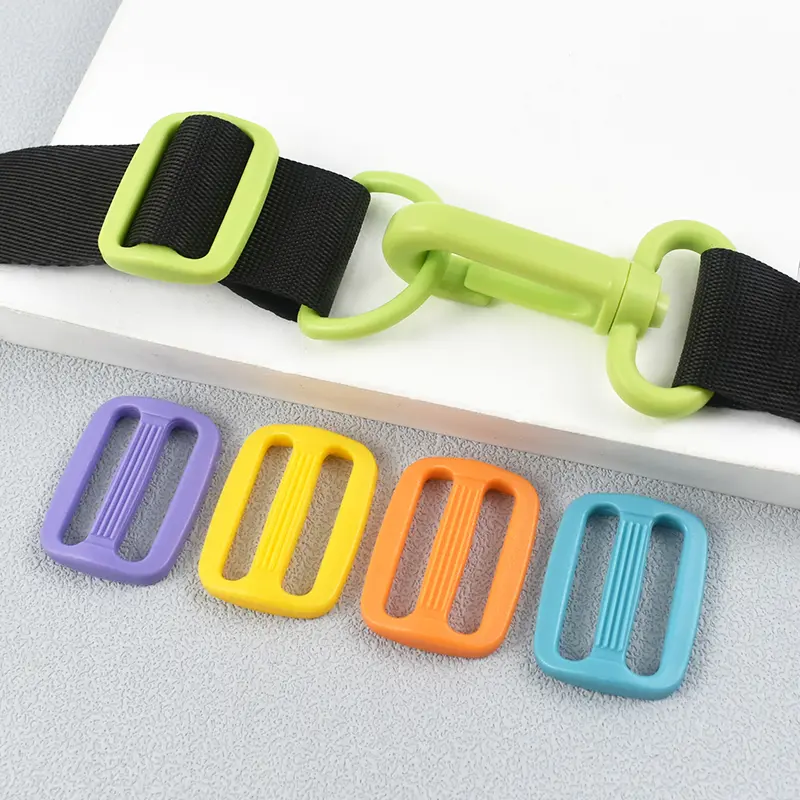 15-25mm 20/50Pcs Plastic Buckles for Backpacks Strap Tri-Glide Slider Clasp Shoes Adjustable Buckle Loop DIY Sewing Accessories
