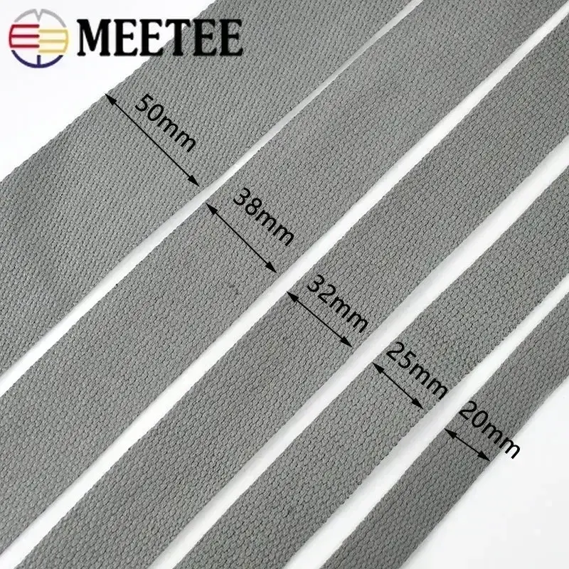 20-38mm 45Meters Cotton Webbing Tape for Bags Straps Backpacks Labels Ribbon Clothes Bias Binding Crafts DIY Sewing Accessories