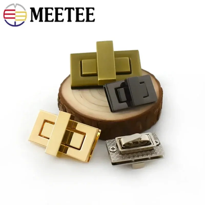 2/4/5Pcs 27/32/44/52mm Metal Lock Buckle Turn Twist Closure Clasp For Handbag Purse Bag Snap Hooks DIY Leather Craft Accessories