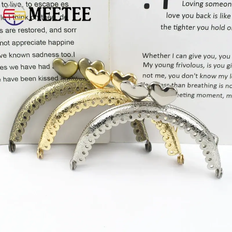 85mm 2/5/10Pcs Semicircle Metal Purse Kiss Clasp Lock Handbag Wallet Embossed Handle Frame Buckles DIY Bags Hardware Accessories
