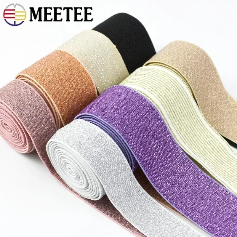 1/2/3M 25-50mm Colored Nylon Elastic Band for Sewing Waistband Rubber Bands Belt Elastics Strap Stretch Ribbon DIY Accessories
