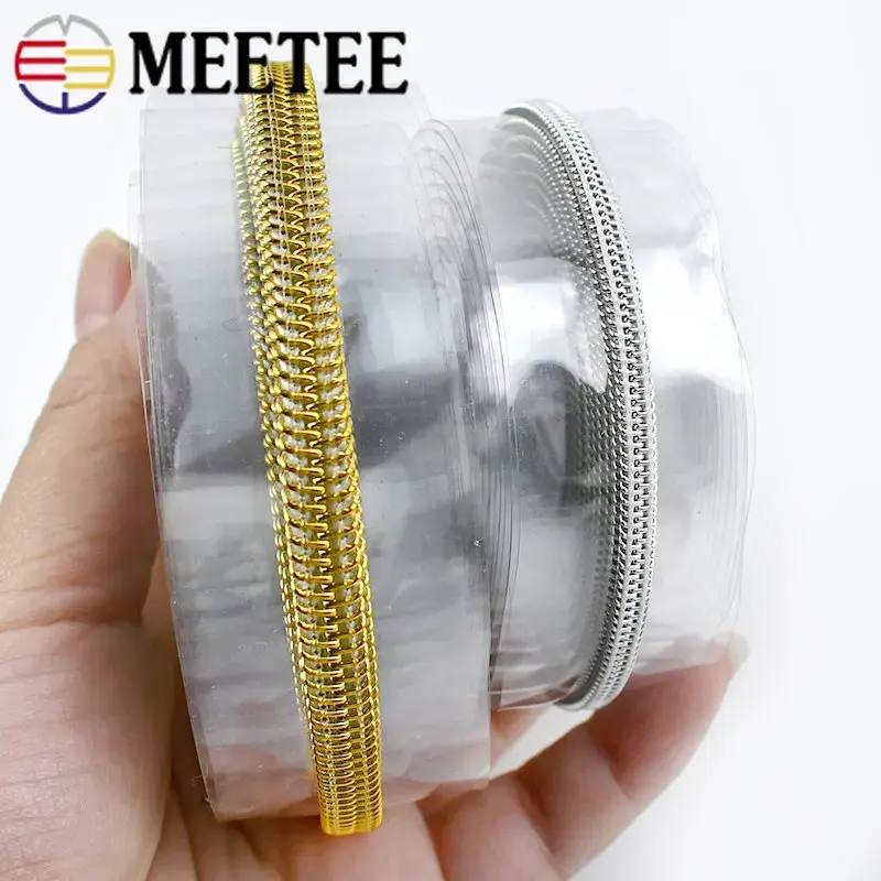 1/2/3/5M 3# 5# PVC Zipper Tape for Sewing Bag Pencilcase Decor Nylon Zippers Shoes Clothing Zip Repair Kit DIY Accessories