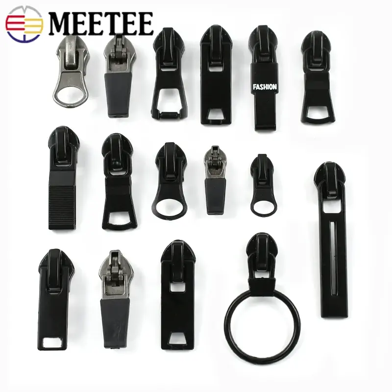 Reverse Zipper Sliders 3#5#8#10# 10-20Pcs Waterproof Nylon Tent Jacket Camping Sewing Fastener DIY Craft Repair Hardware Parts